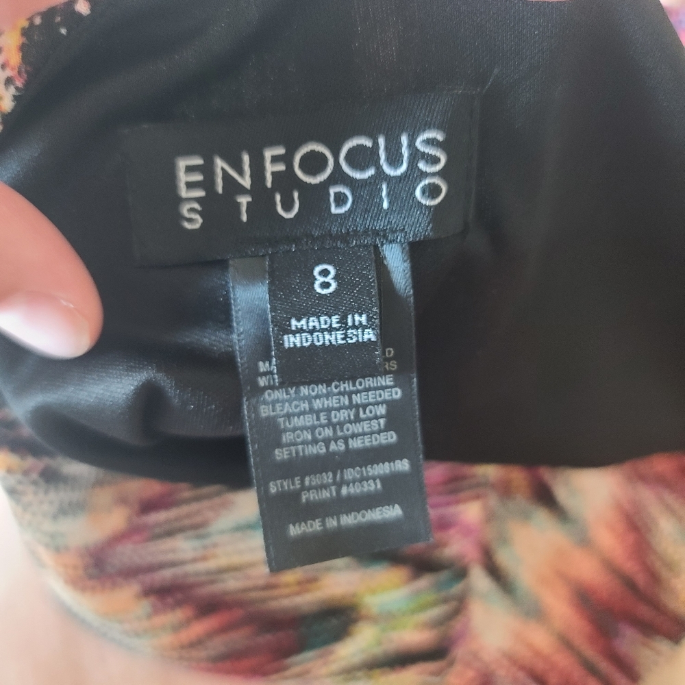 Enfocus Studio Multicolored Zig-Zag Patterned Dre… - image 7